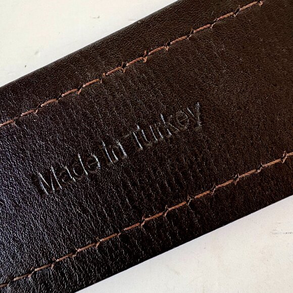 Zegna Sport Men's Leather Belt_Size 38 - Picture 7 of 8